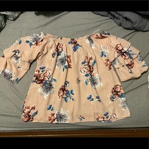 Off the shoulder Blouse Pink Large